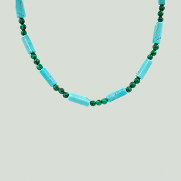 Turq + Malachite Necklace