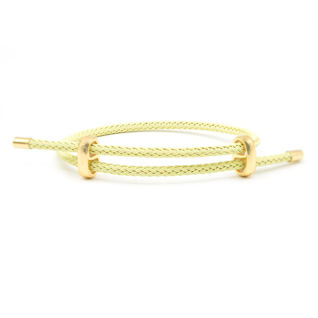 Light yellow cable bracelet