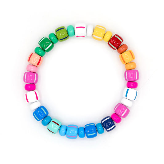 color block bracelets