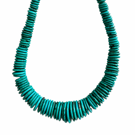 graduated turquoise necklace