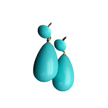 Turq Drop Earrings