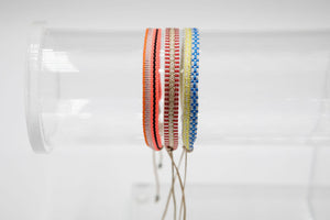 Jennifer's mix, set of 3 adjustable ribbon tie bracelets
