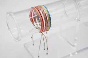 Jennifer's mix, set of 3 adjustable ribbon tie bracelets