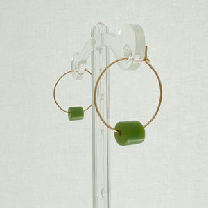 modern green hoops