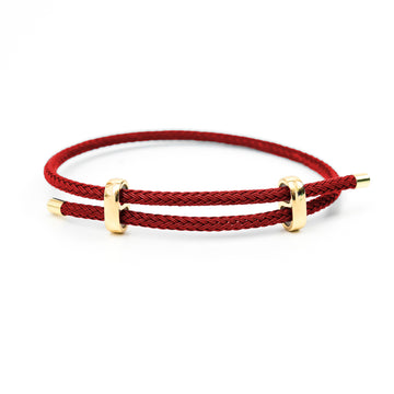 Scarlet Red Cable Bracelet